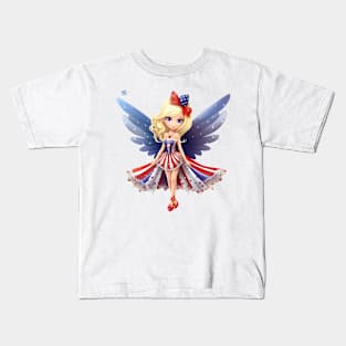 4th of July Fairy #1 Kids T-Shirt